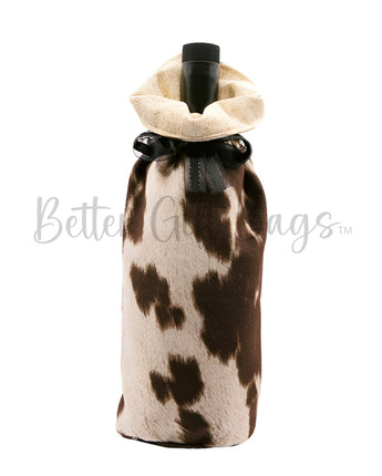 Calf Hair Cowhide - Brown and White